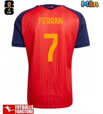 Spanien Ferran Torres #7 Hemmatröja VM 2026 Kortärmad